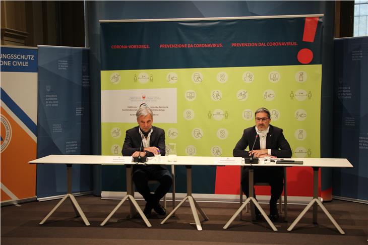 La conferenza stampa virtuale della Provincia oggi. (Foto: ASP/Silvia Fabbi)
