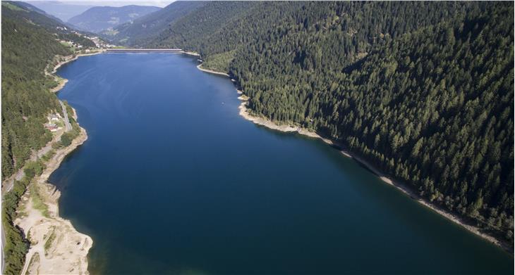 Il lago artificiale di San Pancrazio. (Foto: Alperia)