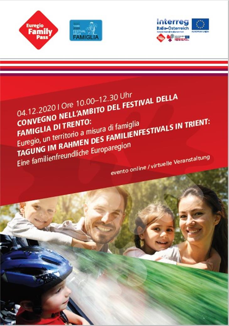 Il convegno online dell'Euregio sulla conciliazione tra lavoro e famiglia si svolgerà domani, venerdì 4 dicembre