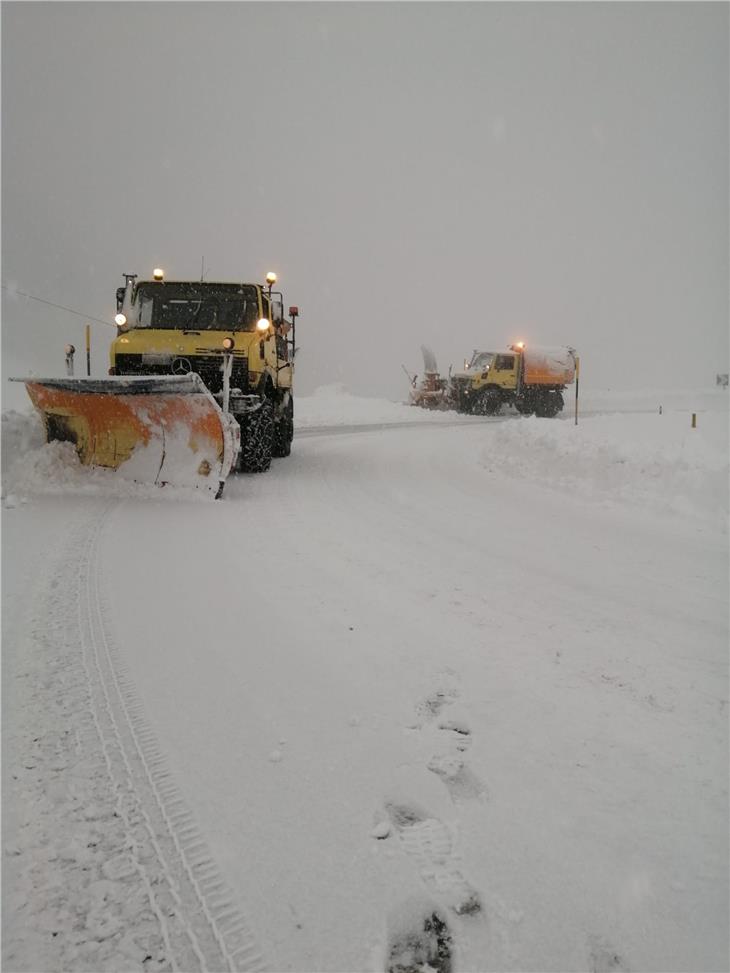 Il Servizio strade della Provincia è intervenuto con 480 stradini ed oltre 220 automezzi (Foto: ASP/Servizio strade)