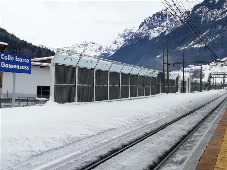 Le barriere antirumore a Colle Isarco sono lunghe 918 metri e alte sino a 5,5 metri (Foto: ASP/Nadia Franzoi)