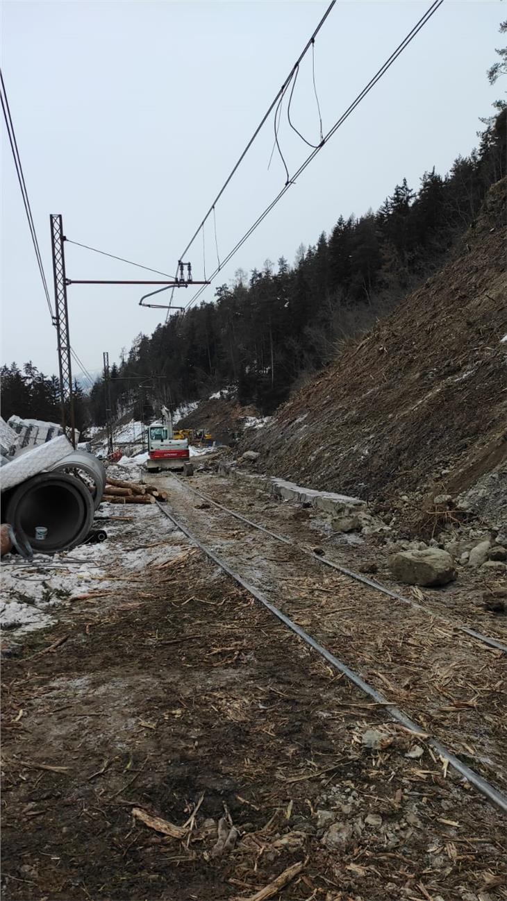 La ferrovia della Pusteria nel tratto Brunico-S.Candido dovrebbe riaprire il 15 febbraio. (Foto: RFI)