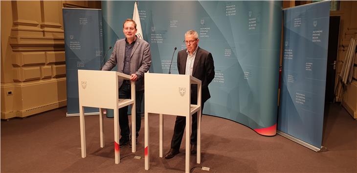 Massimo Bessone e Alfred Vedovelli in un'immagine risalente al periodo precedente la pandemia (Foto: ASP/Anna Pitarelli)