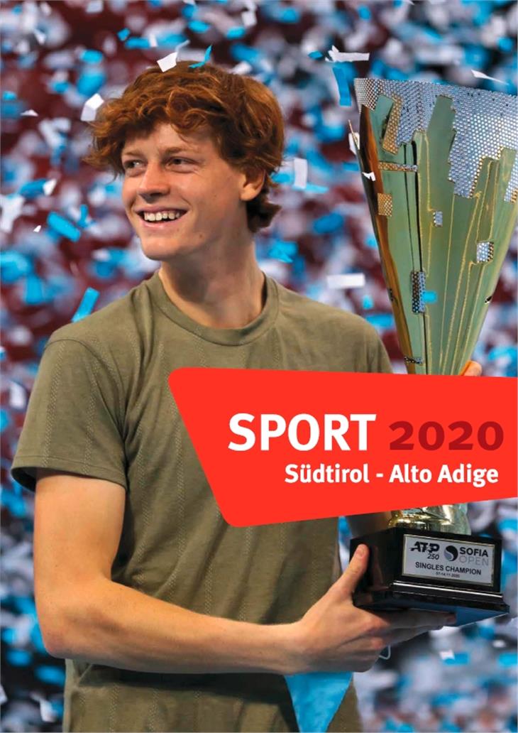 La copertina dell'Annuario 2020 con Jannik Sinner.