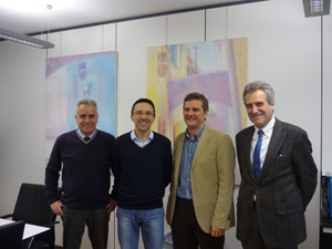 Heini Grandi presidente di LegaCoopBund in visita dal vicepresidente Christian Tommasini
