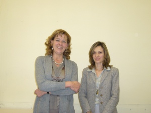 L'assessore Sabina Kasslatter Mur con la presidente della Commissione formazione e lavoro Stella Targetti