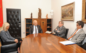 Durnwalder a colloquio con i vertici dell'Associazione dei liberi professionisti (FOTO: USP/A.Pertl)