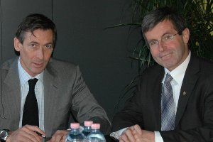 Gli assessori alla mobilità Thomas Widmann e Anton Steixner
