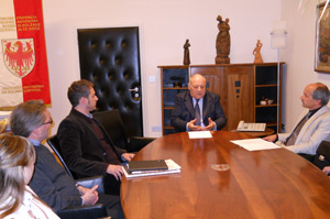 Il presidente Durnwalder con la delegazione bellunese