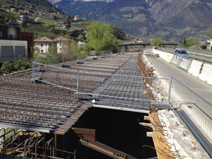 Nuovo accesso MeBo: interventi alla piastra del ponte. (FOTO: USP/Paolo Fedre)