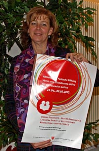 L'ass. Sabina Kasslatter Mur invita i cittadini a partecipare alle iniziative organizzate.