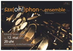 Primo concerto per il SaxophonEnsemble.