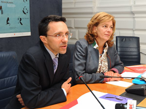 Panorama 4: per il vicepresidente Christian Tommasini (a sx) è importante porre lo sguardo sull'arte contemporanea. (FOTO: USP/A.Pertl)