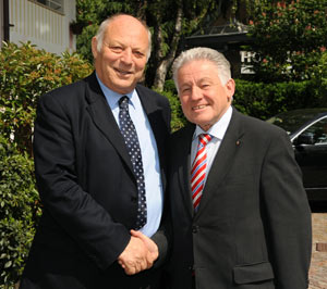 Il presidente Luis Durnwalder con Josef Pühringer