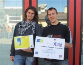 I due vincitori del concorso nazionale di "meccatronica"