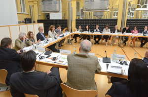 L'assessora Kasslatter Mur con la delegazione della Sassonia
