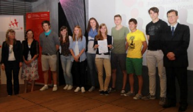 I giovani premiati nel corso della cerimonia