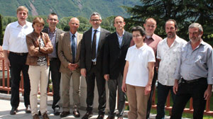 I dirigenti dell'ACW nel corso della loro visita al Centro di Laimburg