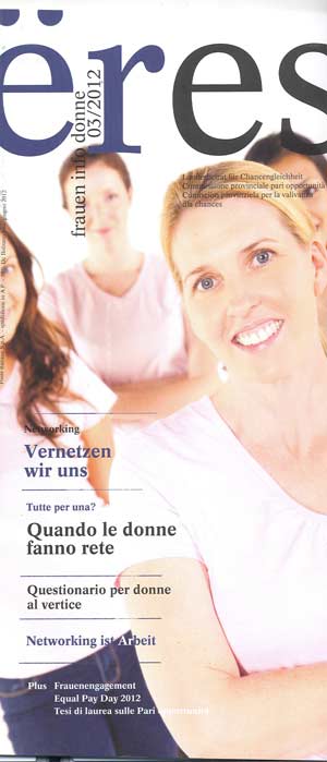 La cover del nuovo "ëresFrauenInfoDonne"