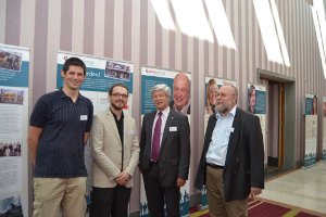 L'assessore Hans Berger con gli esperti della LUB Hans Karl Wytrzens, Emanuel Valentin e Matthias Jud