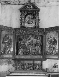 L'altare prima del furto del 1958.