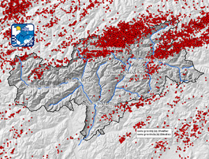 La mappa dei fulmini