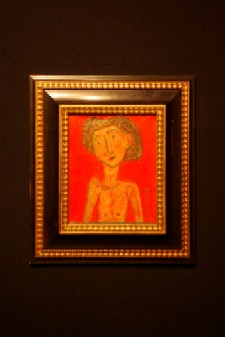 Un'opera di Franz J. Noflaner esposta al Museum Ladin