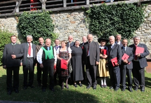 I premiati con i presidenti Günther Platter e Luis Durnwalder (foto Land Tirol)