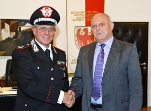 Visita di commiato dal presidente Durnwalder del generale dei Carabinieri Tarfusser (FOTO: USP/A.Pertl)
