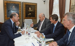 Il ministro Passera con Durnwalder, Widmann e Bizzo (Foto: Pertl)