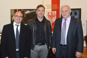 I nuovi vertici dell'Istituto Promozione Lavoratori, il direttore Stefan Perini ed il presidente Elmar Aichner, si sono presentati al presidente della Provincia Luis Durnwalder (FOTO: USP/A.Pertl)