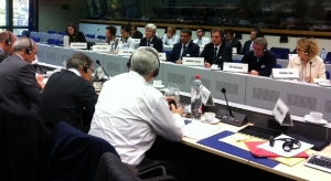L'assessore Berger durante i lavori del vertice UE a Bruxelles
