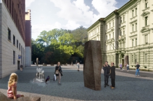 Così sarà Piazza Silvius Magnago dopo la sistemazione
