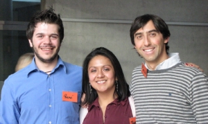 I presidenti delle tre Consulte Giovani: René Tumler (consulta ted.), Martha Jiménez (Consulta it) e Patrick Stuflesser (consulta lad).