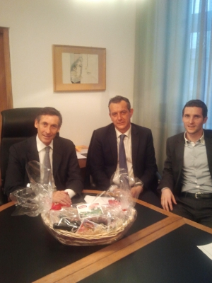 Ass. Widmann riceve visita di presentazione nuovo presidente Consorzio Speck