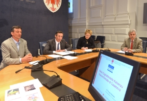 Hanno presentato la nuova fermata treni a Casanova (FOTO:USP/A.Pertl)