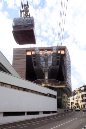 La Stazione a valle della Funivia del Renon