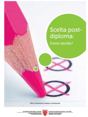 La copertina dell'opuscolo "Scelta post-diploma"