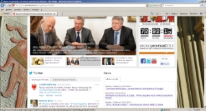 La homepage della Giunta provinciale con la nuova veste grafica