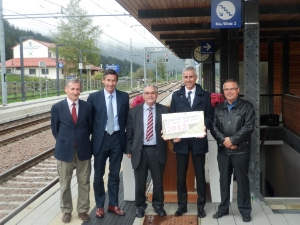 Stazione di Villabassa: "Stazione ferroviaria dell'anno 2013" - Consegnato riconoscimento