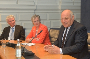 Il presidente Durnwalder con la delegazione di consiglieri del Nordrhein-Westfalen