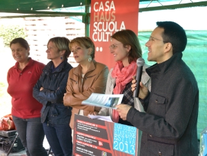 L'assessore Christian Tommasini nel corso della conferenza stampa