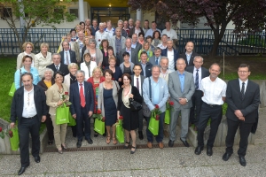 Festa per i neo-pensionati dell'amministrazione provinciale a Merano con il vicepresidente Christian Tommasini (Foto: USP/A.Pertl)