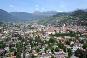 Una veduta dall'alto della città di Bressanone