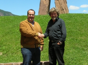 Incontro a Castel Firmiano: Elmar Pichler Rolle e Reinhold Messner
