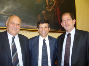 Il ministro Lupi con il presidente Durnwalder e il collega trentino Pacher