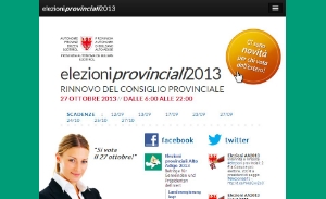 Online il portale della Provincia sulle elezioni provinciali del prossimo 27 ottobre
