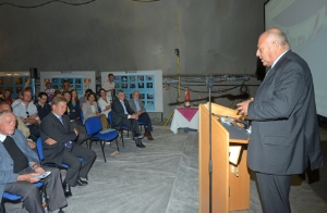 Il presidente Durnwalder nel corso della cerimonia