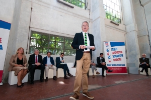 Collogui di fine legislatura: l'assessore Bizzo incontra i media in quella che diventerà la "casa" del Parco Tecnologico