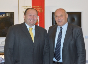 Il presidente Durnwalder a colloquio con nuovo segretario generale della Convenzione delle Alpi Reiterer (FOTO: USP/Pertl)